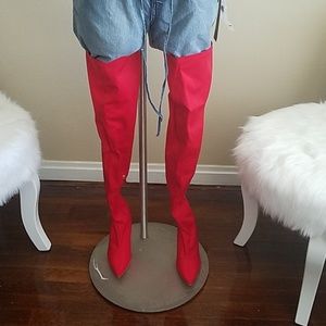 Red Thigh High Boots!